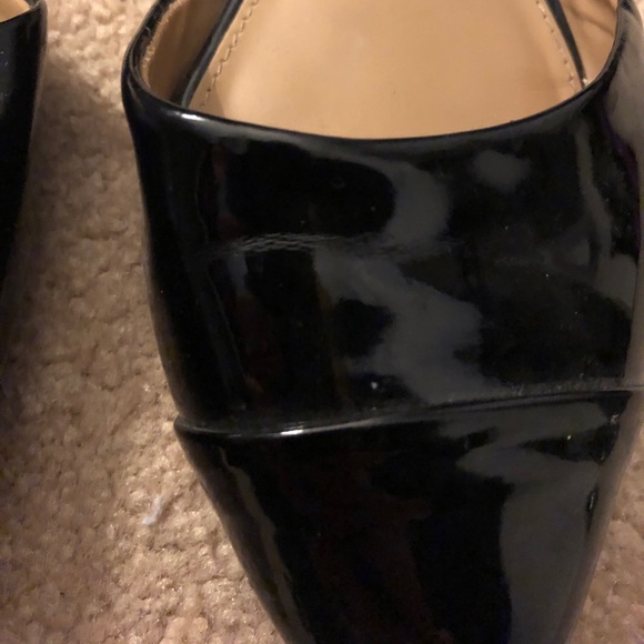 Black patent pointed toe flats, 8.5 - Picture 3 of 4